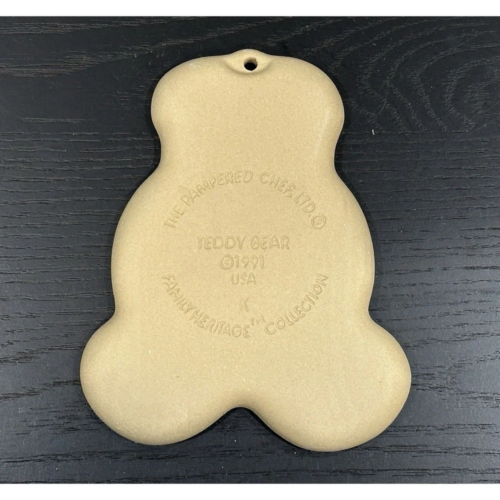 The Pampered Chef 1991‎ TEDDY BEAR Cookie Mold W/ Recipe Instruction Book NEW